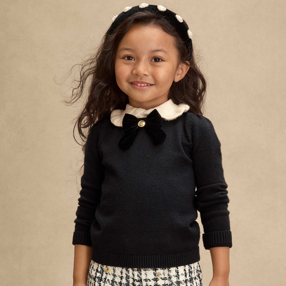 Gymboree Girls Bow Peter Pan Sweater